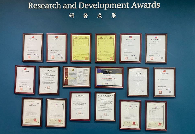 Research and Development Awards Wall
